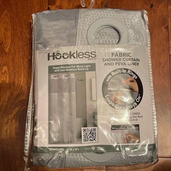 Hookless Fabric Shower Curtain - Picture 1 of 3